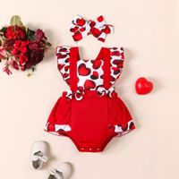 Cute Heart Shape Polyester Jumpsuits main image 1