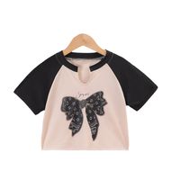 Mignon Noeud D'Arc Polyester T-shirts & Blouses main image 5