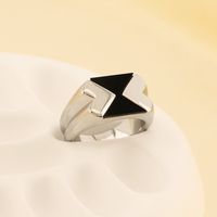 Basic Simple Style Classic Style Triangle Round 304 Stainless Steel 18K Gold Plated Rings In Bulk main image 5
