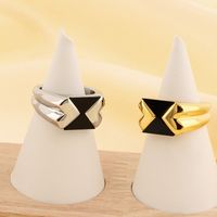 Basic Simple Style Classic Style Triangle Round 304 Stainless Steel 18K Gold Plated Rings In Bulk main image 8