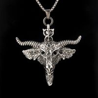 Wholesale Jewelry Exaggerated Punk Commute Cattle 201 Stainless Steel Zinc Alloy Pendant Necklace main image 1