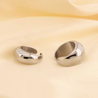 Basic Modern Style Classic Style Geometric Solid Color 304 Stainless Steel 18K Gold Plated Rings In Bulk main image 5