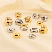 Basic Modern Style Classic Style Geometric Solid Color 304 Stainless Steel 18K Gold Plated Rings In Bulk main image 10