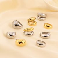 Basic Modern Style Classic Style Geometric Solid Color 304 Stainless Steel 18K Gold Plated Rings In Bulk main image 9