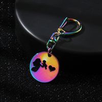 Basic Modern Style Classic Style Human 201 Stainless Steel Alloy Plating Mother'S Day Bag Pendant Keychain main image 10