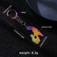 Basic Modern Style Classic Style Human 201 Stainless Steel Alloy Plating Mother'S Day Bag Pendant Keychain main image 5