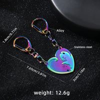 Cute Modern Style Cat 201 Stainless Steel Alloy Plating Bag Pendant Keychain main image 2