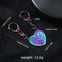 Cute Modern Style Cat 201 Stainless Steel Alloy Plating Bag Pendant Keychain sku image 1