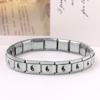 1 Piece Stainless Steel Gossip Bracelet Module Accessories sku image 3