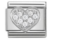 1 Piece Stainless Steel Rhinestones Heart Shape Flower Polished Beads sku image 13