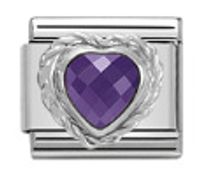1 Piece Stainless Steel Rhinestones Heart Shape Flower Polished Beads sku image 6