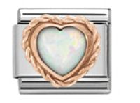 1 Piece Stainless Steel Rhinestones Heart Shape Flower Polished Beads sku image 12