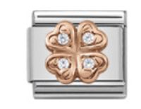 1 Piece Stainless Steel Rhinestones Inlay Polished Beads sku image 9