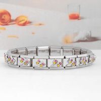 1 Piece Stainless Steel Insect Crown Flower Polished Beads sku image 11