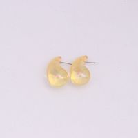 1 Pair IG Style Simple Style Water Droplets Spray Paint Arylic Ear Studs sku image 3