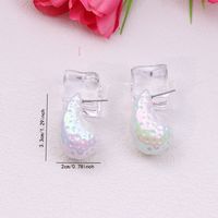 1 Pair IG Style Simple Style Water Droplets Arylic Ear Studs main image 2