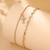 Vacation Beach Tropical Devil's Eye Star Heart Shape Zircon Copper Wholesale Anklet main image 10