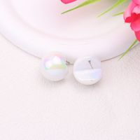 1 Pair IG Style Simple Style Round Plating Arylic Ear Studs main image 4