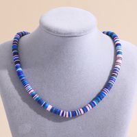 Estilo Bohemio Azul Suave Disco De Cerámica Collar Traje De Mujer Al Por Mayor Nihaojewelry sku image 7