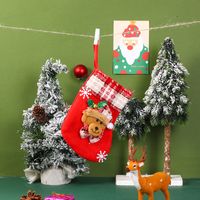 Christmas Cute Santa Claus Snowman Nonwoven Party Christmas Socks sku image 16