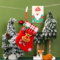 Christmas Cute Santa Claus Snowman Nonwoven Party Christmas Socks sku image 15