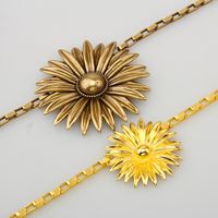 Casual Elegant Vintage Style Chrysanthemum Gold Plated Alloy Copper Wholesale Waist Chain main image 9