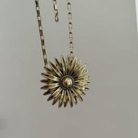 Casual Elegant Vintage Style Chrysanthemum Gold Plated Alloy Copper Wholesale Waist Chain sku image 2
