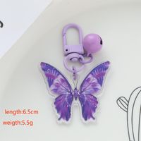 Lindo Estilo Moderno Estilo Clásico Mariposa Arílico Colgante De Bolsa Llaveros main image 2