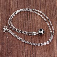 Wholesale Jewelry IG Style Modern Style Football Zinc Alloy Pendant Necklace main image 1