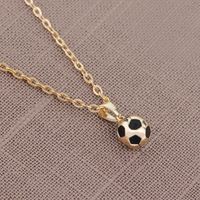 Wholesale Jewelry IG Style Modern Style Football Zinc Alloy Pendant Necklace main image 4