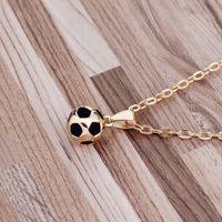 Wholesale Jewelry IG Style Modern Style Football Zinc Alloy Pendant Necklace main image 5