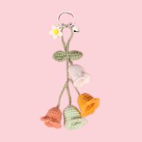 Lady Flower Yarn Knitting Bag Pendant Keychain sku image 9
