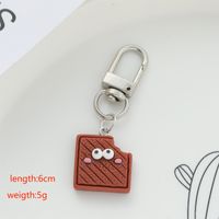 Cute Color Block Alloy Buckle New Year Keychain main image 3