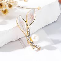 Simple Style Classic Style Leaves Alloy Inlay Rhinestones Women's Brooches sku image 1