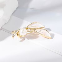 Simple Style Classic Style Leaves Alloy Inlay Rhinestones Women's Brooches main image 3