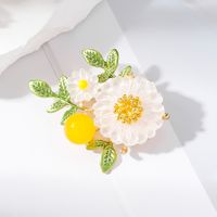 Simple Style Classic Style Daisy Alloy Inlay Pearl Women's Brooches main image 2