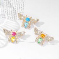 Simple Style Classic Style Bee Alloy Inlay Zircon Women's Brooches main image 1