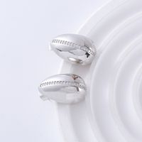 1 Pair Simple Style Classic Style Solid Color Plating Inlay Copper Zircon 18K Gold Plated Ear Studs main image 8