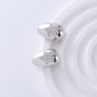 1 Pair Simple Style Classic Style Solid Color Plating Inlay Copper Zircon 18K Gold Plated Ear Studs main image 10