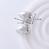 1 Pair Simple Style Classic Style Solid Color Plating Inlay Copper Zircon 18K Gold Plated Ear Studs sku image 6