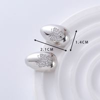 1 Pair Simple Style Classic Style Solid Color Plating Inlay Copper Zircon 18K Gold Plated Ear Studs sku image 7