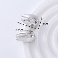 1 Pair Simple Style Classic Style Solid Color Plating Inlay Copper Zircon 18K Gold Plated Ear Studs sku image 9