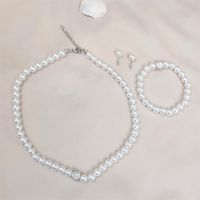 Elegant Luxurious Romantic Round Imitation Pearl Beaded Rhinestones Women's Jewelry Set main image 2