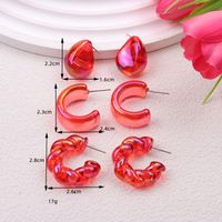 Simple Style Water Droplets Arylic Plating Women's Earrings main image 2