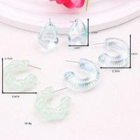 Simple Style Water Droplets Arylic Plating Women's Earrings main image 3