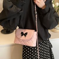 Women's Medium Pu Leather Solid Color Butterfly Classic Style Streetwear Flip Cover Crossbody Bag main image 4