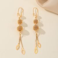 1 Pair Simple Style Classic Style Solid Color Plating Copper 18K Gold Plated Drop Earrings main image 4