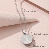 Wholesale Jewelry Basic Simple Style Classic Style Letter Alloy Glass Inlay Pendant Necklace main image 2