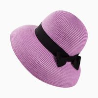 Women's Casual Elegant Modern Style Bow Knot Wide Eaves Straw Hat sku image 4