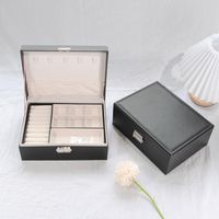 Elegant Simple Style Classic Style Solid Color Pu Leather Jewelry Boxes sku image 3